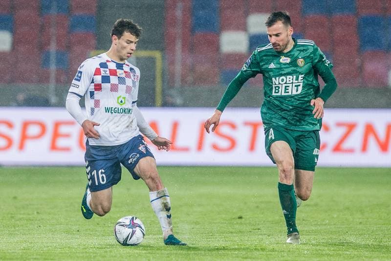 Football. PKO BP Ekstraklasa. Gornik Zabrze - Slask Wroclaw. 16.04.2021