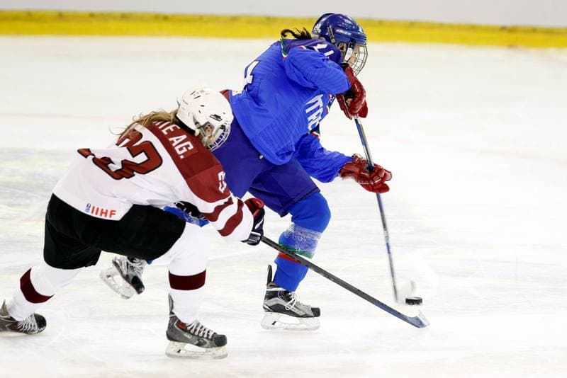 Ice Hockey. Women's World Championship. Italy - Latvia. 08.04.2017