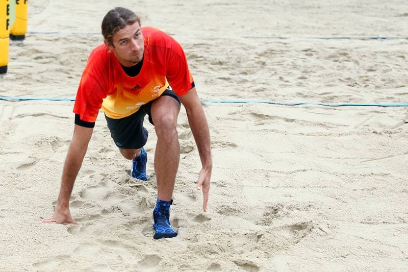 Beach Volleyball. Mariusz Prudel. Training. 06.05.2017