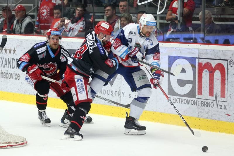 Ice Hockey. Tipsport Extraliga. Ocelari Trinec - Kometa Brno. 22.04.2018