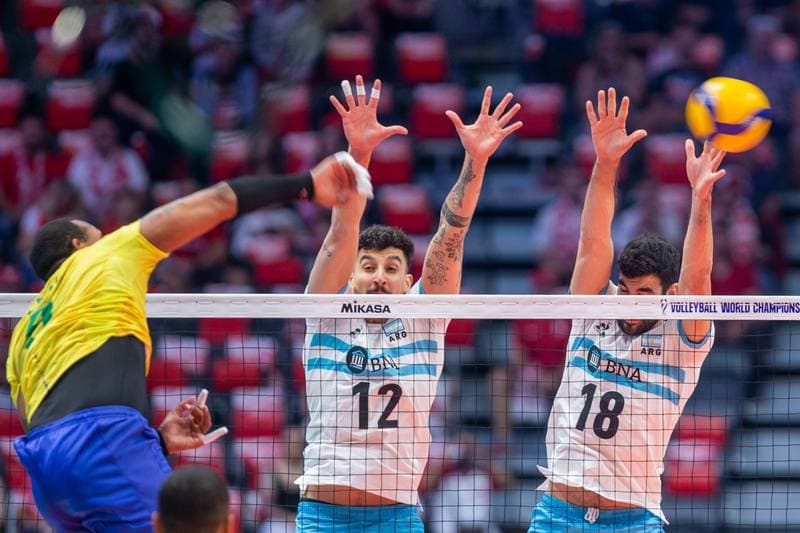 Volleyball. FIVB Men's World Championship. Argentina - Brazil. 08.09.2022