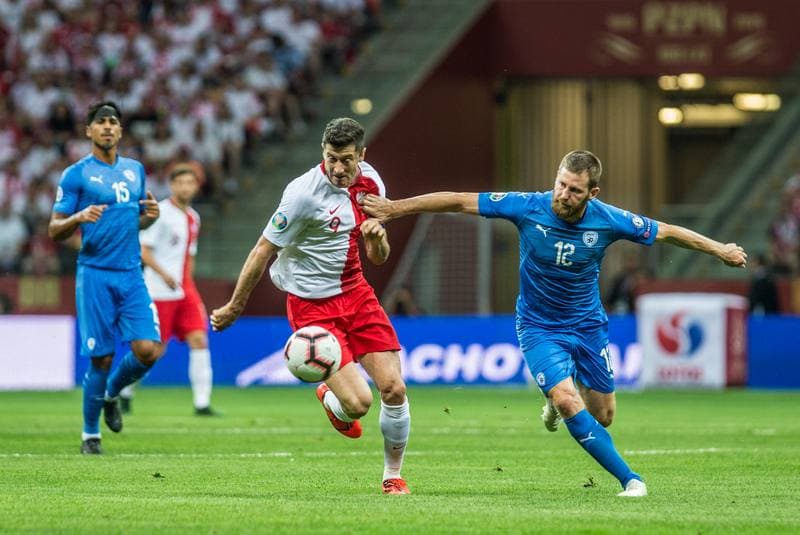 Football. Euro 2020 Qualifiers. Poland - Israel. 10.06.2019