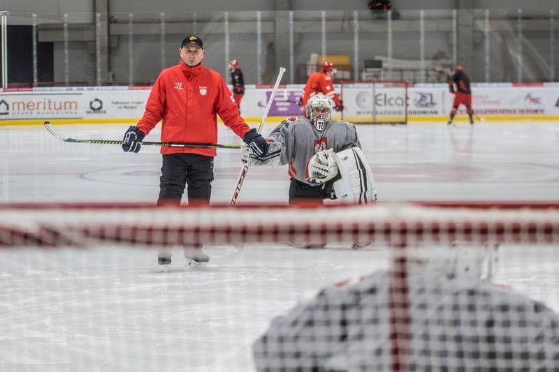 Ice Hockey. Poland national team. Training. 13.12.2021