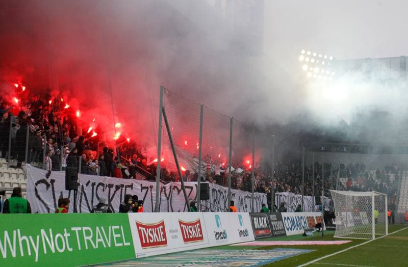 Football. T-Mobile Ekstraklasa. Cracovia Krakow - Slask Wroclaw. 02.03.2014