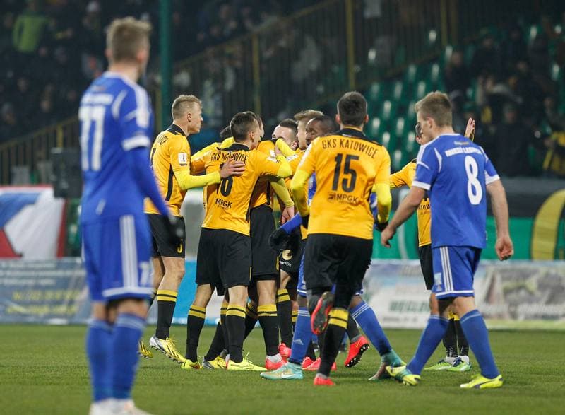 Football. Friendly Match. GKS Katowice - Miedz Legnica. 11.02.2015