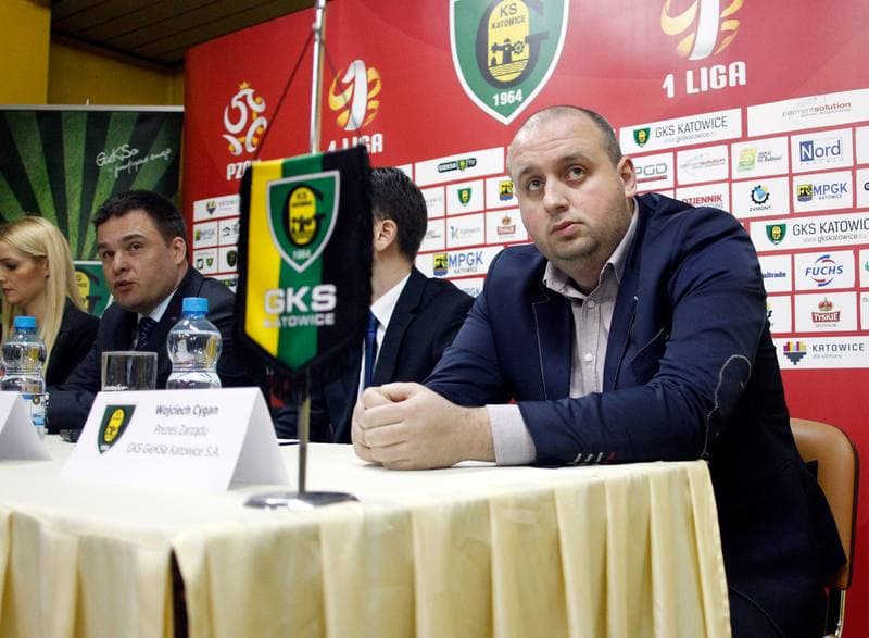 Football. GKS Katowice. Press Conference. 10.02.2015