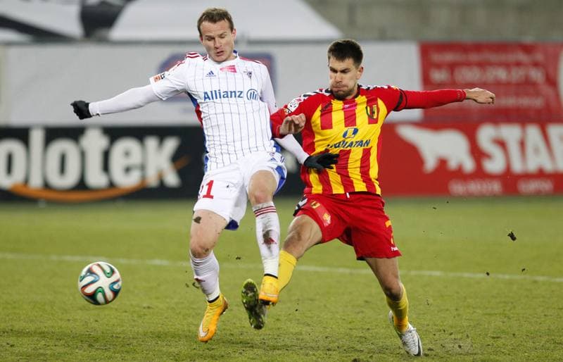 Football. T-Mobile Ekstraklasa. Gornik Zabrze - Korona Kielce. 16.02.2015