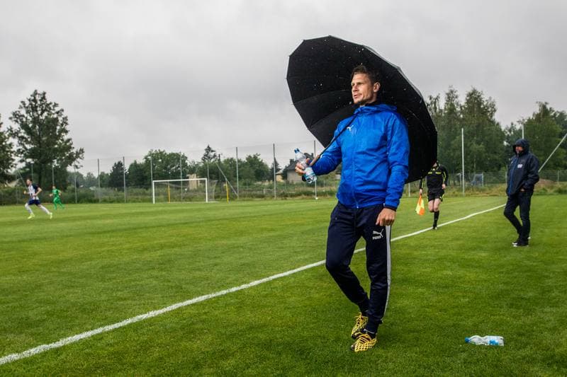Football. Sparing. LKS Goczalkowice Zdroj - Wieczysta Krakow. 11.07.2020
