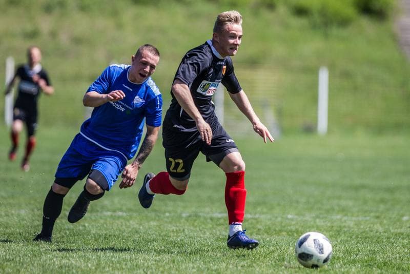 Football. Haiz IV Liga. Polonia Bytom - MKS Myszkow. 01.05.2019