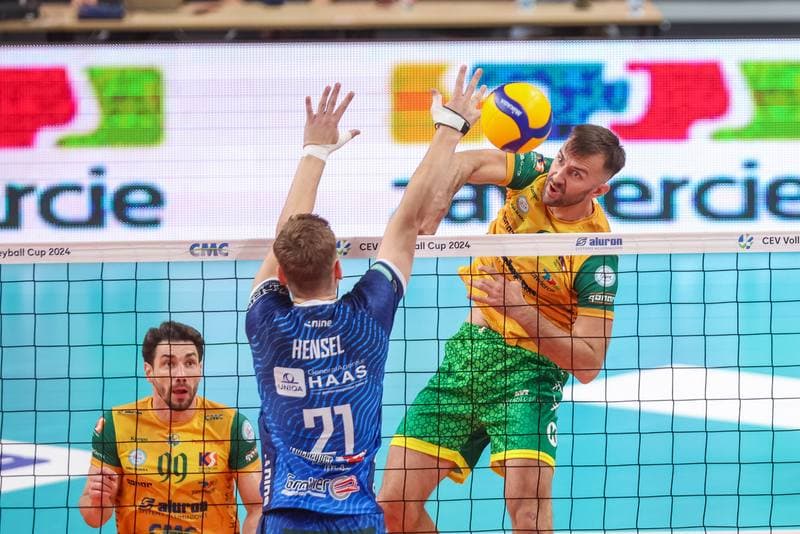 Volleyball. CEV Cup. Aluron CMC Warta Zawiercie - TSV Raiffeisen Hartberg. 25.10.2023
