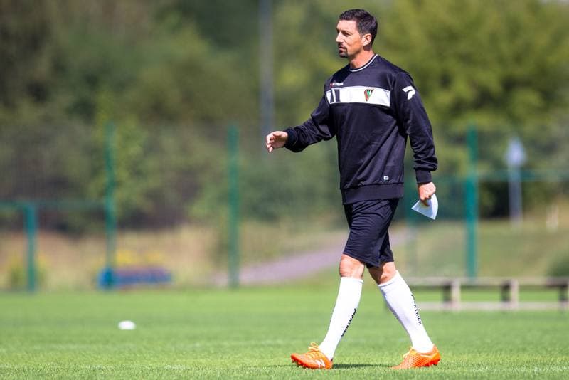 Football. Zaglebie Sosnowiec. Training. 21.08.2017