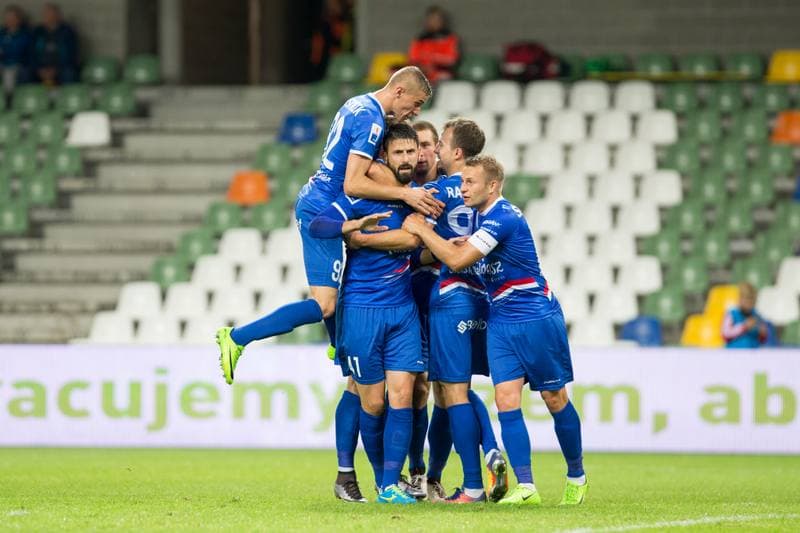 Football. Nice I Liga. Podbeskidzie Bielsko-Biala - Ruch Chorzow. 22.08.2017