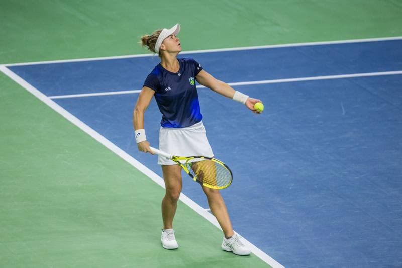 Tennis. Billie Jean King Cup. Poland - Brazil. 16.04.2021
