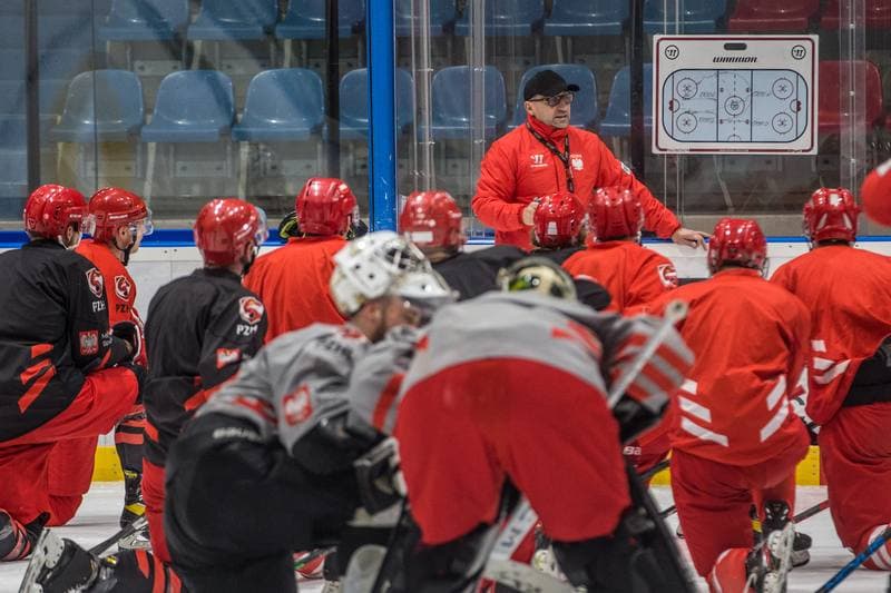 Ice Hockey. Poland national team. Training. 18.04.2022