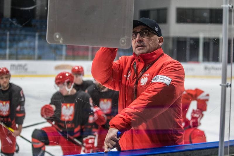 Ice Hockey. Poland national team. Training. 13.12.2021
