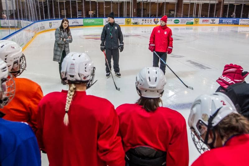 Ice Hockey. Poland national team. Training. 04.01.2022