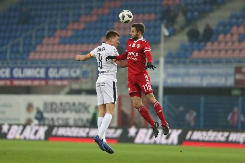 Football. Lotto Ekstraklasa. Piast Gliwice - Jagiellonia Bialystok. 21.12.2018