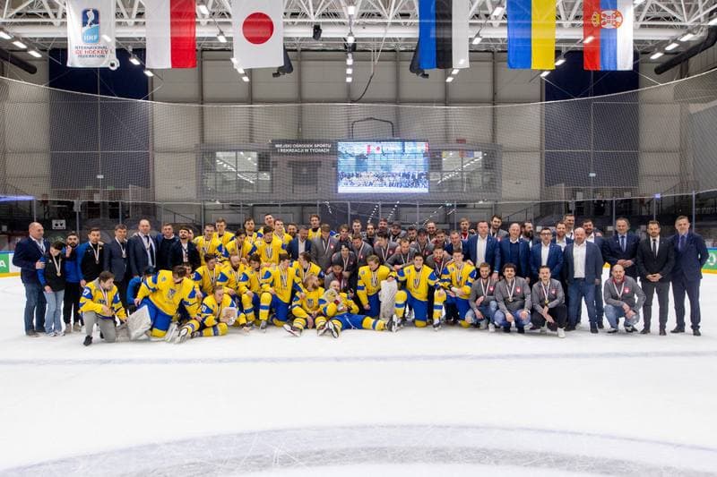 Ice Hockey. World Championship Division 1 Group B. Estonia - Ukraine. 01.05.2022