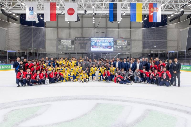 Ice Hockey. World Championship Division 1 Group B. Estonia - Ukraine. 01.05.2022