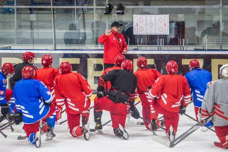 Ice Hockey. Poland national team. Training. 06.04.2022