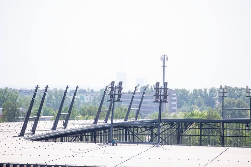 Football. Zaglebiowski Park Sportowy. Budowa obiektow. 29.06.2022