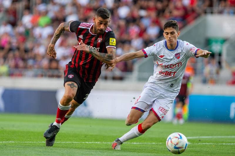 Football. UEFA Conference League. Spartak Trnava - Rakow Czestochowa. 04.08.2022