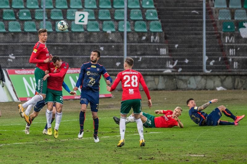 Football. Fortuna I Liga. Zaglebie Sosnowiec - Odra Opole. 13.03.2021