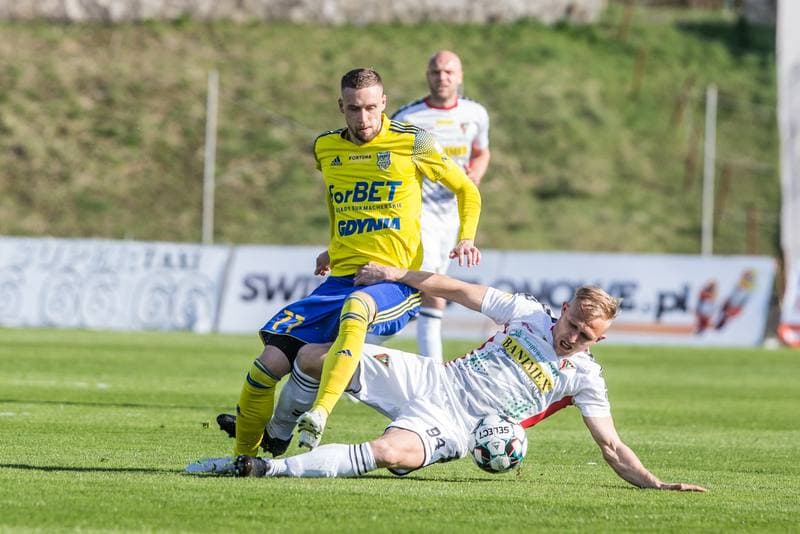Football. Fortuna I Liga. Zaglebie Sosnowiec - Arka Gdynia. 28.04.2021