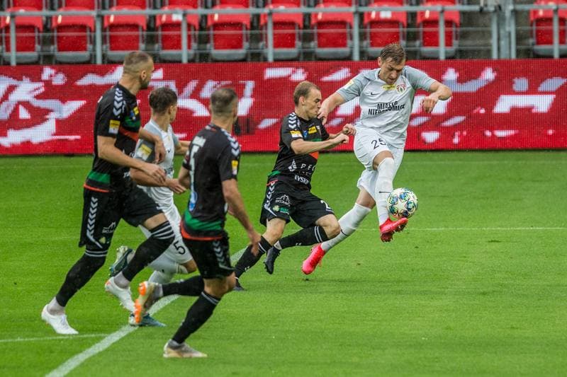 Football. Fortuna I Liga. GKS Tychy - Puszcza Niepolomice. 11.07.2020