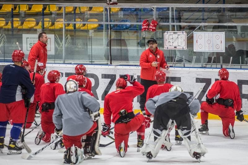 Ice Hockey. Poland national team. Training. 02.11.2020