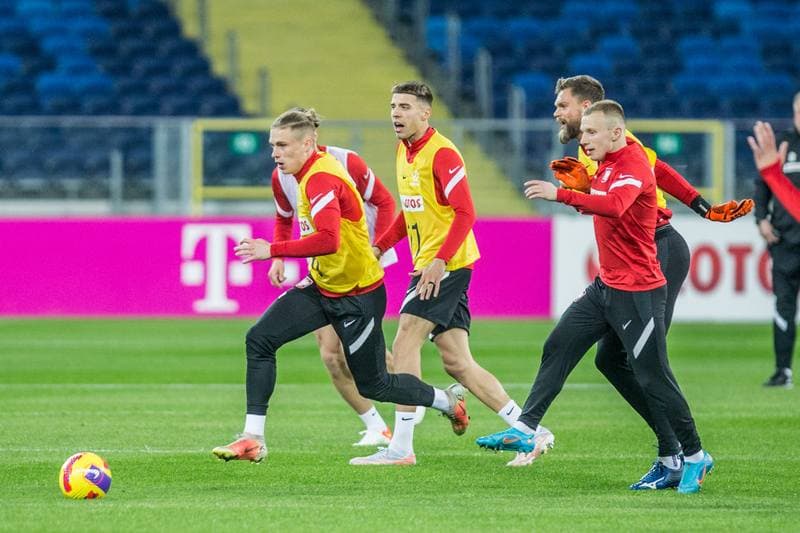 Football. Poland national team. Training. 21.03.2022