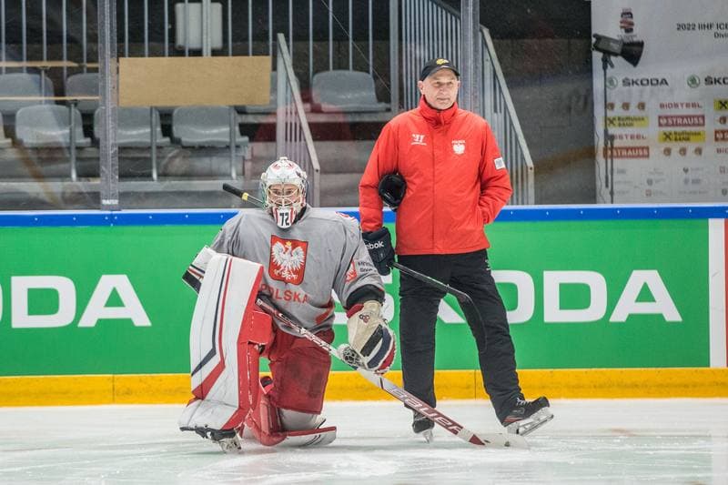 Ice Hockey. Poland national team. Training. 29.04.2022