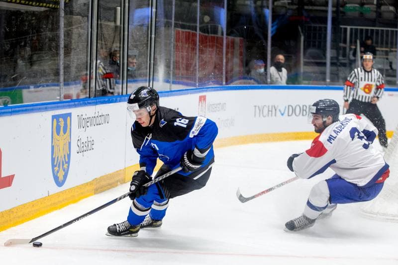 Ice Hockey. World Championship Division 1 Group B. Estonia - Serbia. 30.04.2022