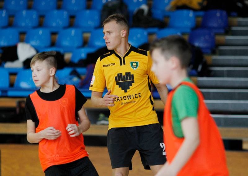 Football. GKS Katowice. Training. 05.02.2015