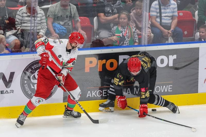 Ice Hockey. Tauron Hokej Liga. Zaglebie Sosnowiec - Comarch Cracovia. 10.09.2023