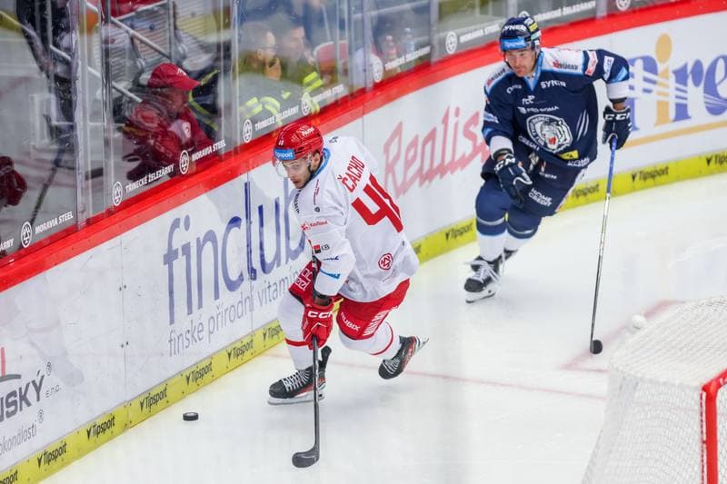 Ice Hockey. Tipsport Extraliga. Ocelari Trinec - Bily Tygri Liberec. 21.09.2023