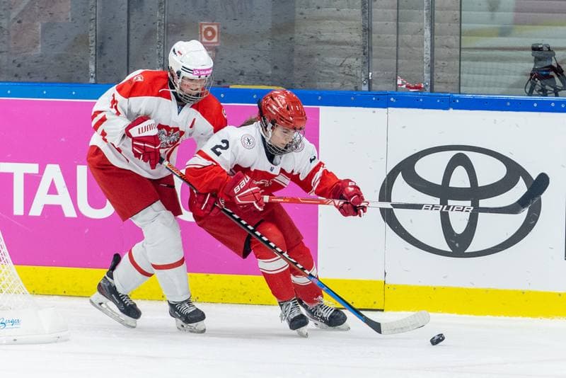 Ice Hockey. Women's U18 World Championship Division 1B. Poland - Denmark. 12.01.2023