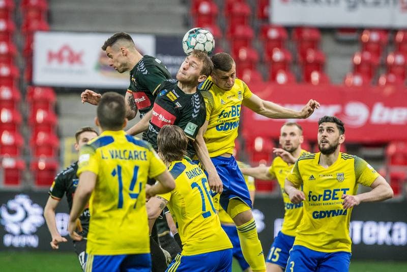 Football. Fortuna I Liga. GKS Tychy - Arka Gdynia. 01.04.2021