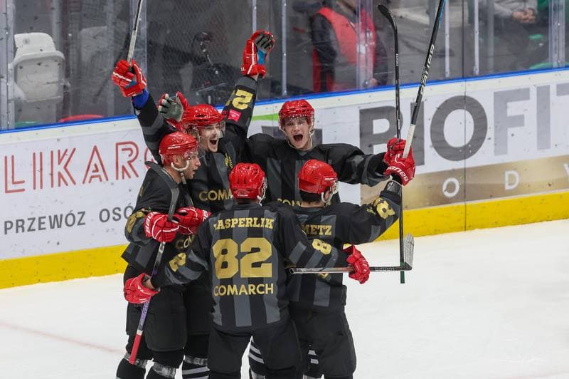 Ice Hockey. Tauron Hokej Liga. Zaglebie Sosnowiec - Comarch Cracovia. 19.11.2023