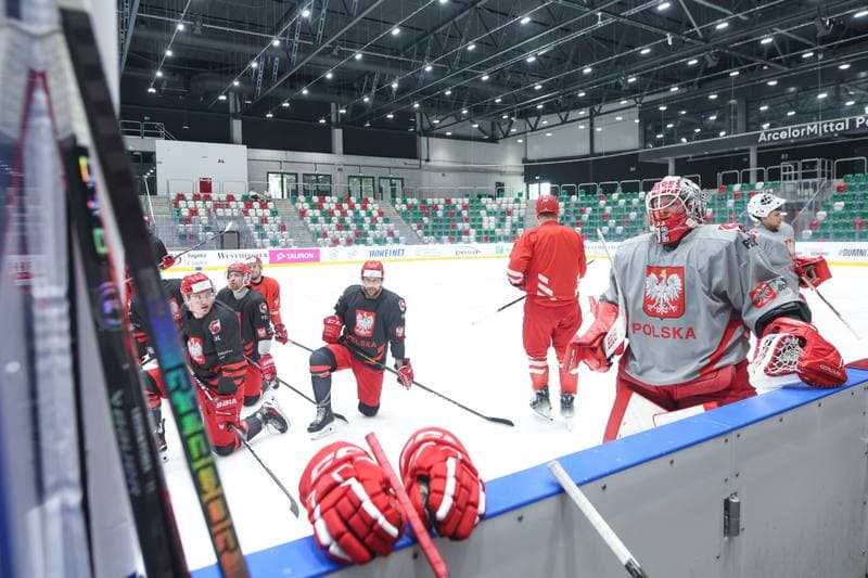 Ice Hockey. Poland national team. Training. 06.05.2024