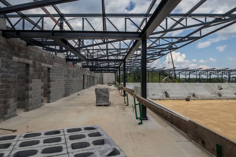 Football. Zaglebiowski Park Sportowy. Construction. 09.06.2021