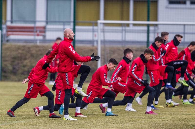 Football. Zaglebie Sosnowiec. Training. 20.02.2020