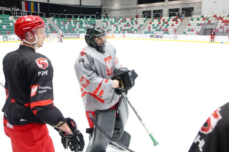 Ice Hockey. Poland national team. Training. 03.02.2024