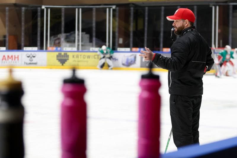 Ice Hockey. Poland national team. Training. 05.02.2024