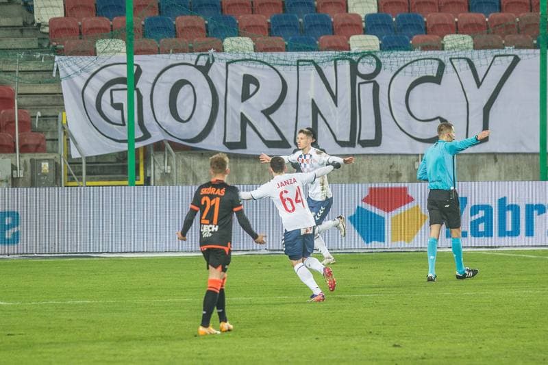 Football. PKO BP Ekstraklasa. Gornik Zabrze - Lech Poznan. 30.01.2021