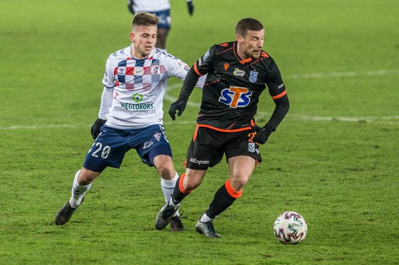 Football. PKO BP Ekstraklasa. Gornik Zabrze - Lech Poznan. 30.01.2021