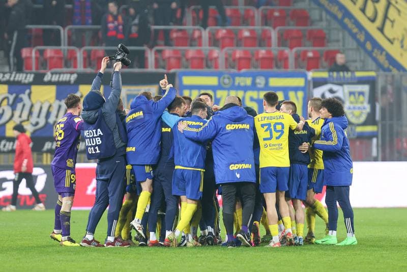 Football. Fortuna I Liga. GKS Tychy - Arka Gdynia. 01.03.2024