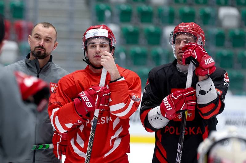 Ice Hockey. Poland national team. Training. 06.05.2024