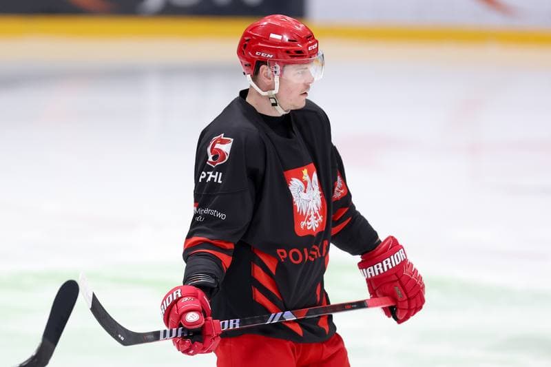Ice Hockey. Poland national team. Training. 02.04.2024