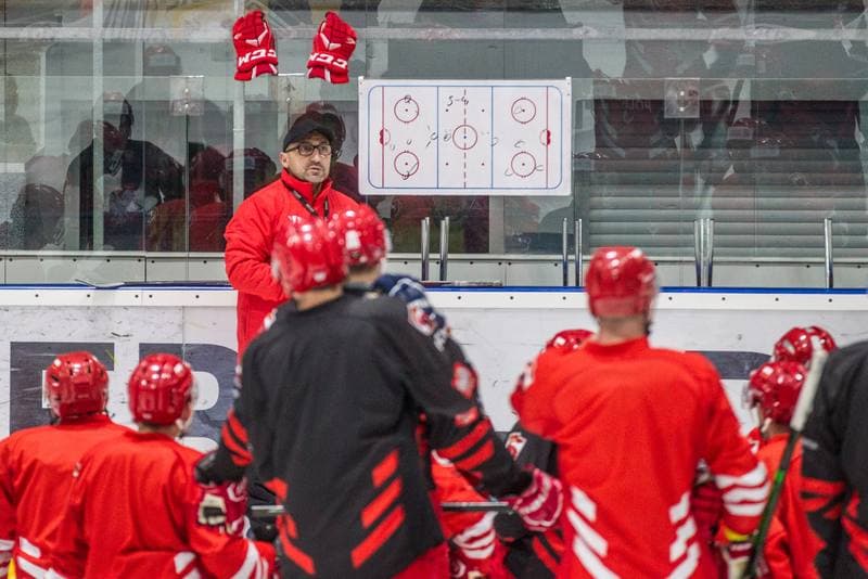 Ice Hockey. Poland national team. Training. 12.05.2021
